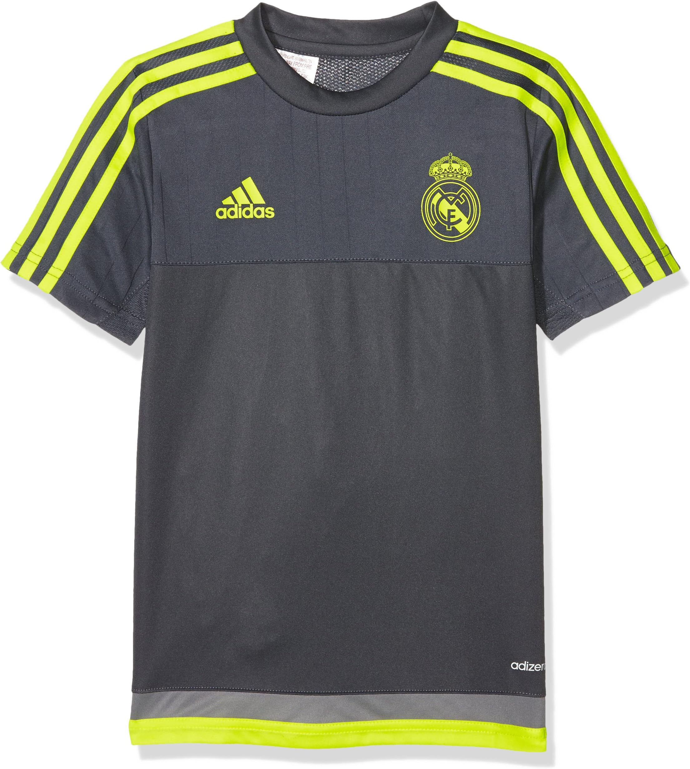 adidas Boy's Real Madrid Training Short Sleeve Jersey