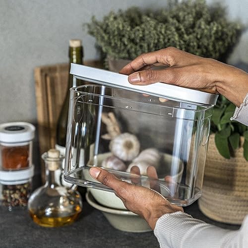 Miniatura 2 de ZWILLING Fresh & Save - Cajas de plástico, recipiente hermético para almacenamiento de alimentos secos, cubo medio alto, contenedor de 6.6 ft, 1.9
