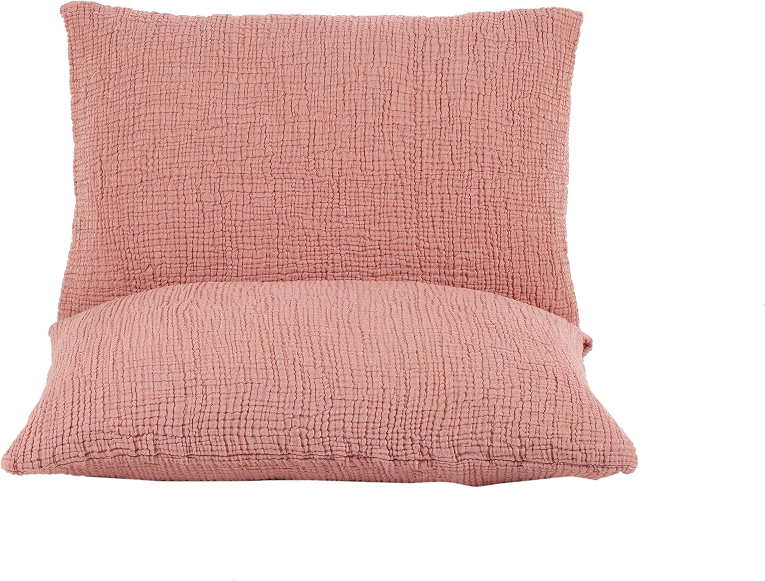 Organic Cotton 4-Layer Muslin 95 x 125 Inch Dual Color Oversized Coverlet, Lightweight Breathable Gauze, No Fringes, Pre-Washed Extra Layer for Duvet Covers, Bed & Sofa (Gray & Pale Gray)