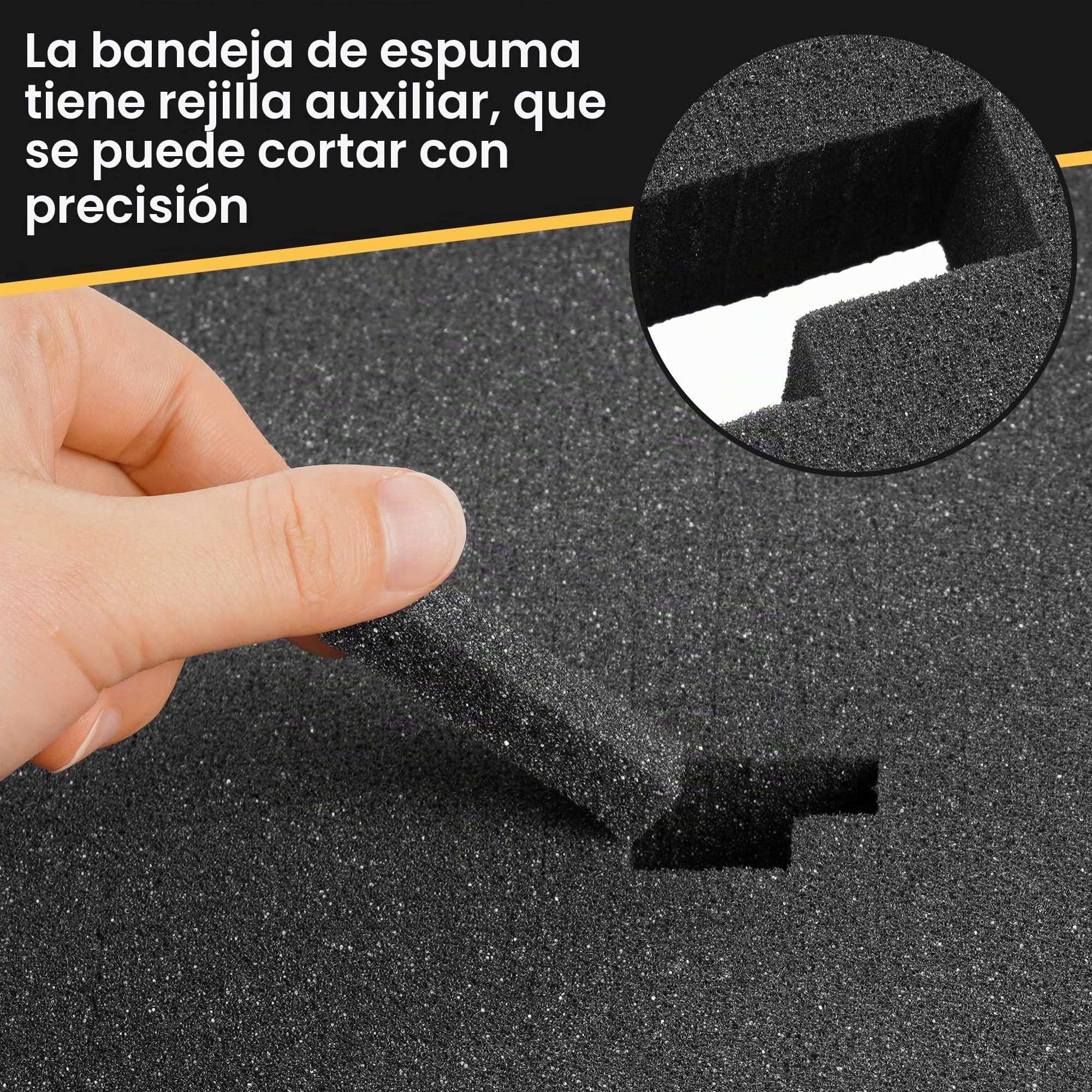 KUOGAS 4 Piezas de Espuma para Herramientas 400 x 300 x 50 mm (4 Unidades)