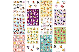 Harloon Scented Stickers for Kids - Scratch and Sniff Sensory Delight