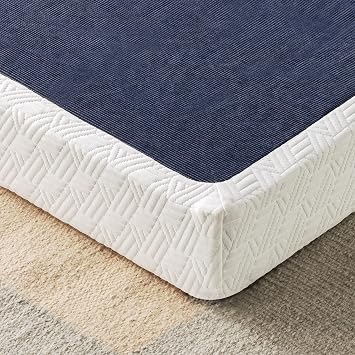 Best Price Mattress 4 Inch Metal Box Spring Twin Blue