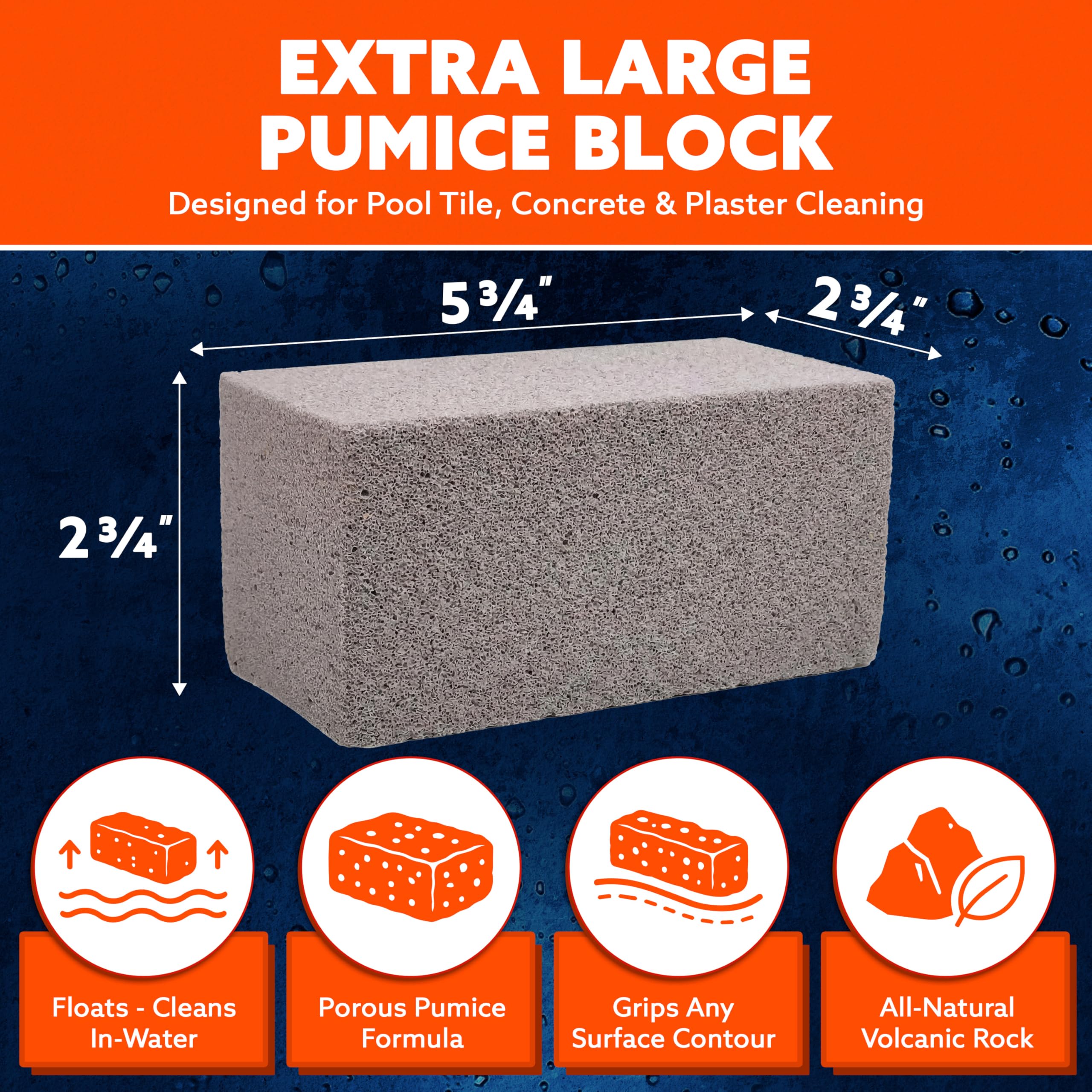 U.S. Pumice US Piedra pómez Pb-24 Piedra Grande 24/CS
