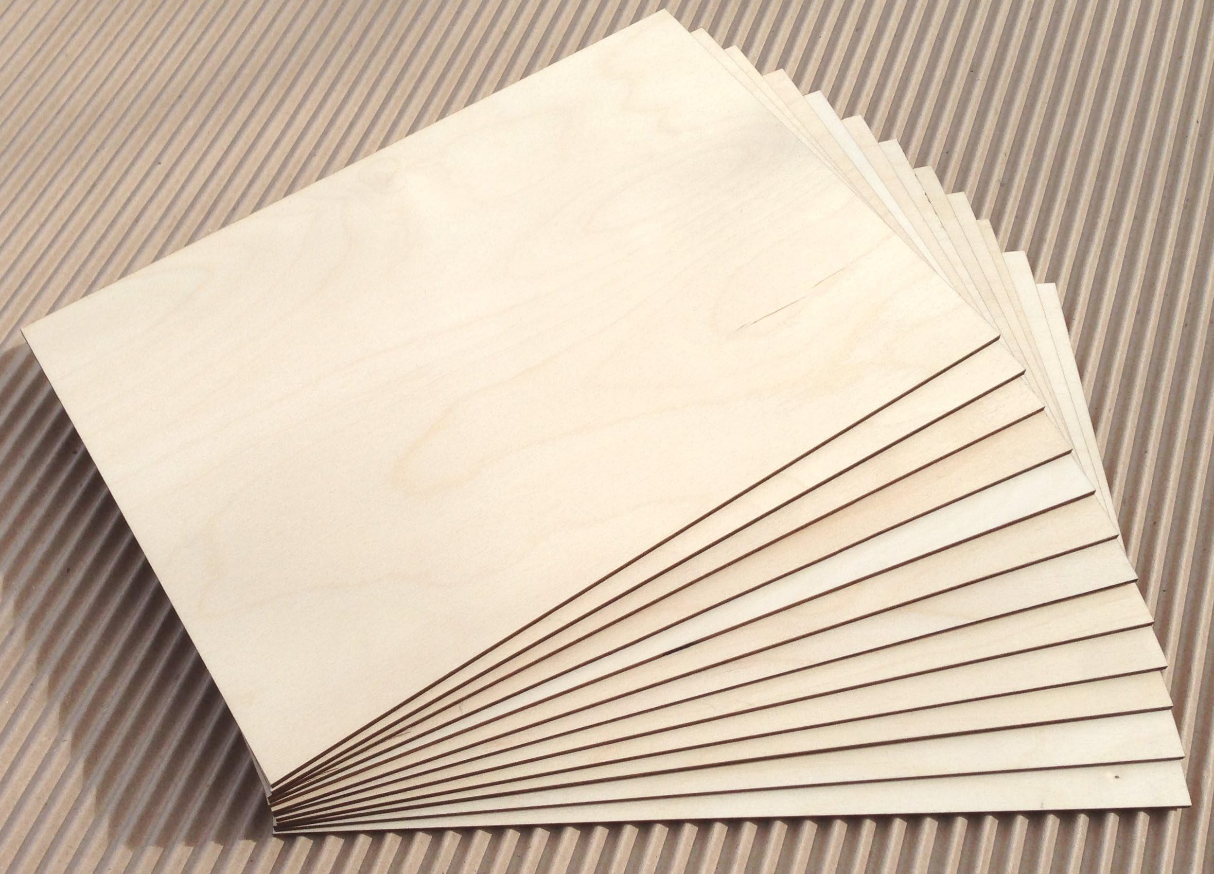 Birch Plywood 300mm x 500mm -3mm Laserply for Laser Cutting, Pyrography, Crafts 20 Sheets by Daisymoon Designs