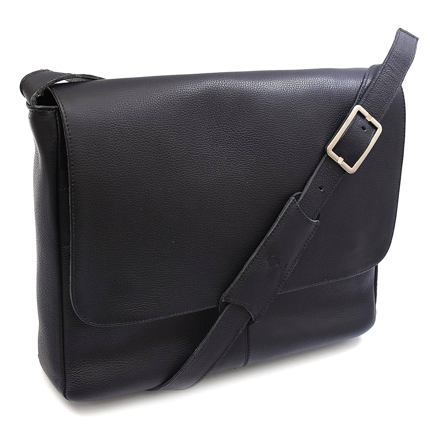 BOLSA PASTA MALETA 100% COURO PARA NOTEBOOK 15,6 POLEGADAS (PRETO)