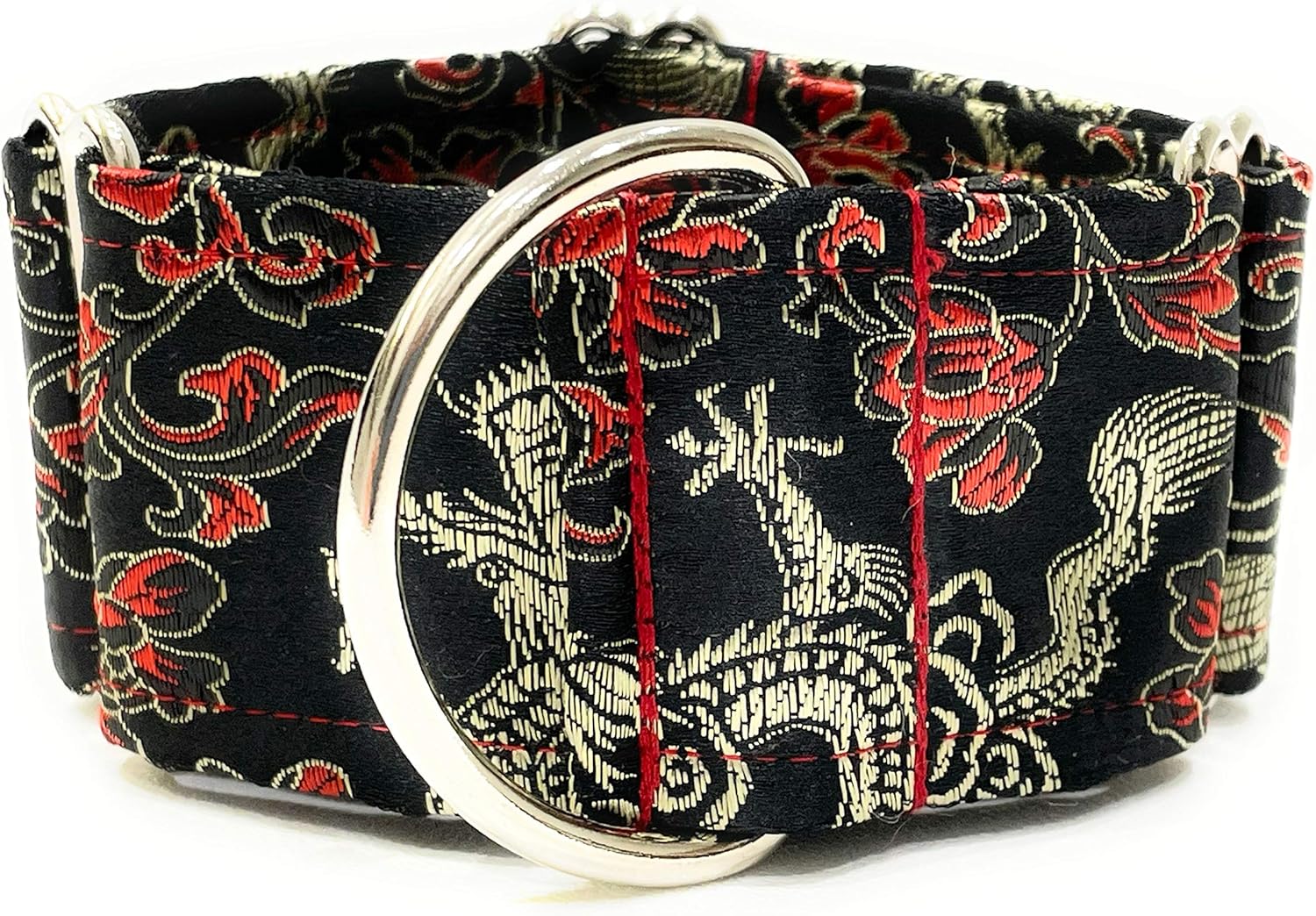 Collar de perro de martingala extra suave para galgos saluki Whippet y otras razas con cuello similar de 2 pulgadas de ancho (M 28 a 35 cm)