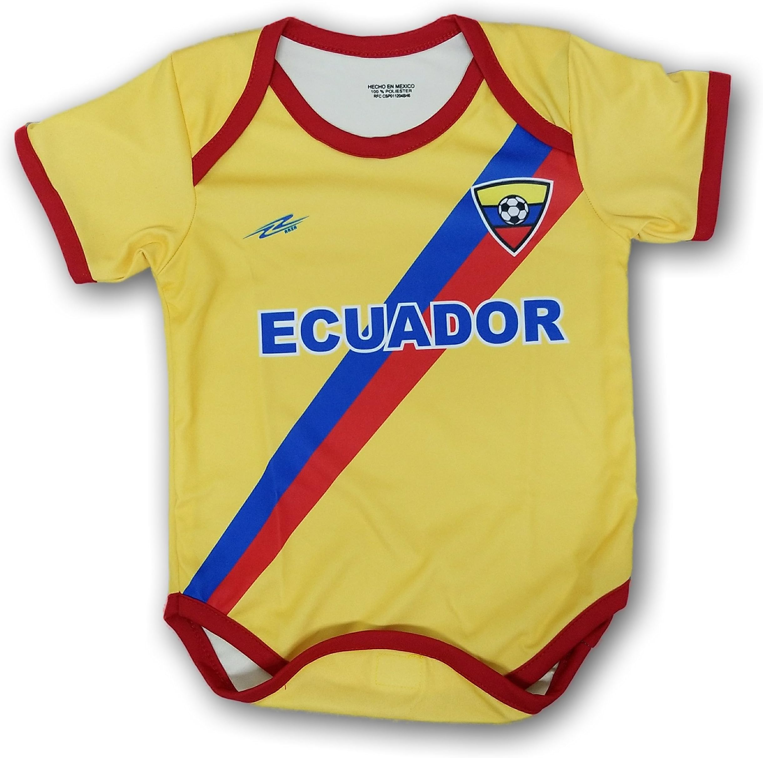 Ecuador Soccer Baby Outfit Onesie mameluco