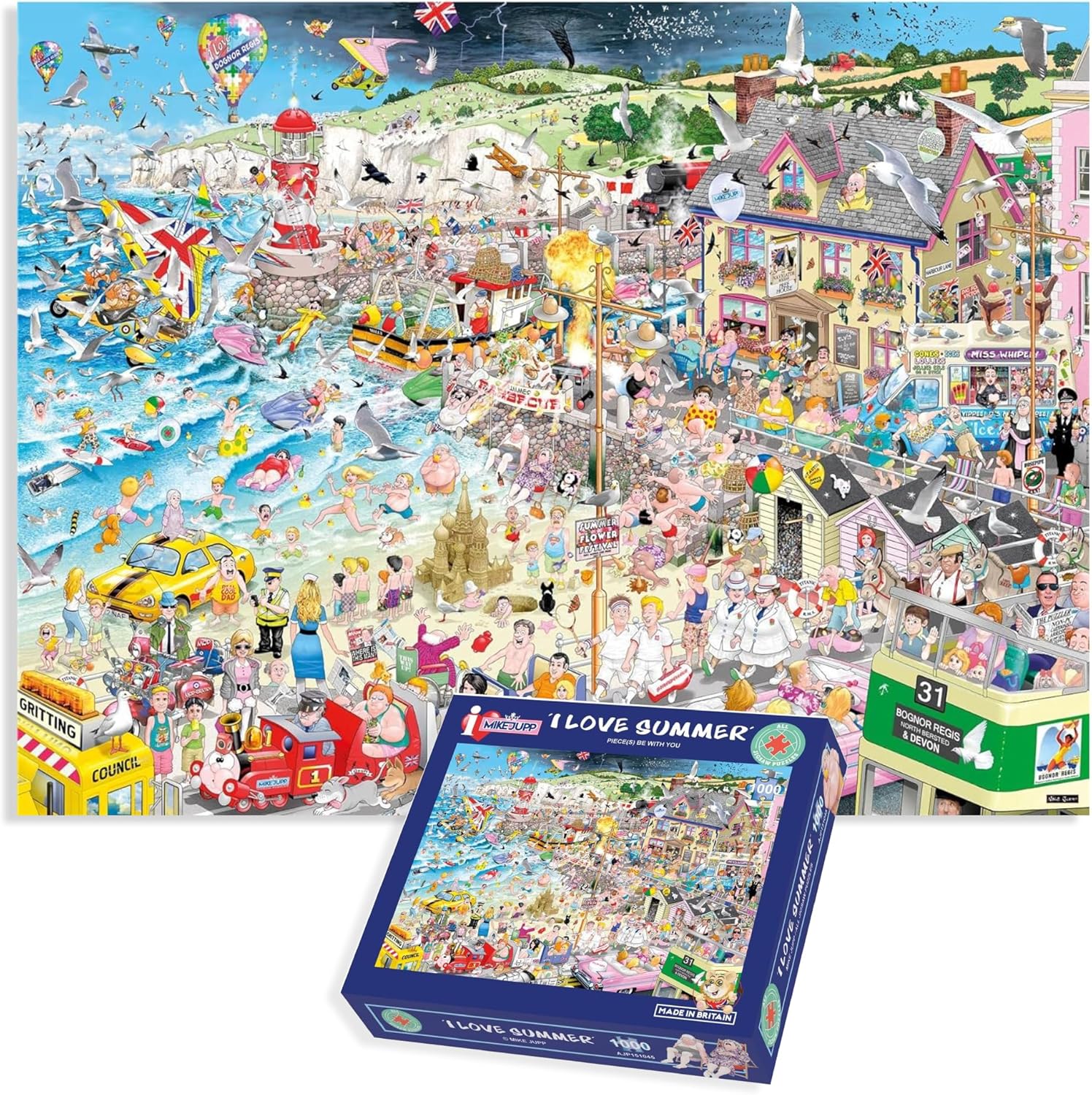 Mike Jupp Jigsaw Puzzles I Love Summer 1000 Piece Jigsaw Puzzle For