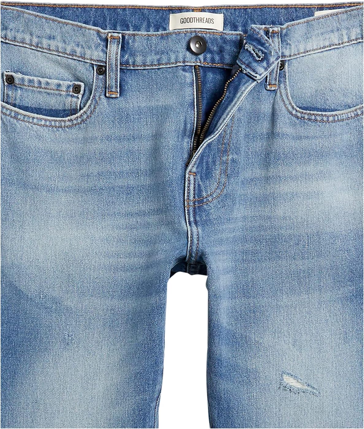 Amazon Essentials Men's Skinny-Fit Comfort Stretch Jean (Previously Goodthreads) 29W x 29L Ultra Light Destructed Wash