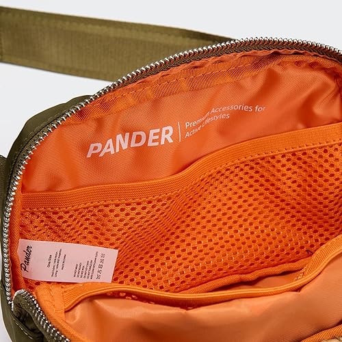 Vista 7 de Pander Riñonera unisex para mujer con correa ajustable, pequeña bolsa de cintura para entrenamiento, correr, viajar, senderismo