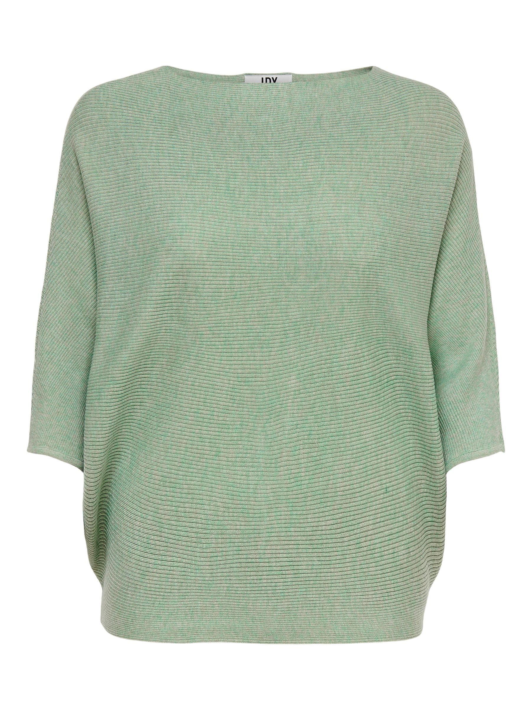 ONLY JdY Women's JDYNEW Behave BATSLEEVE PULLOV. KNT NOOS Sweater, Basil/Detail:Melange, S
