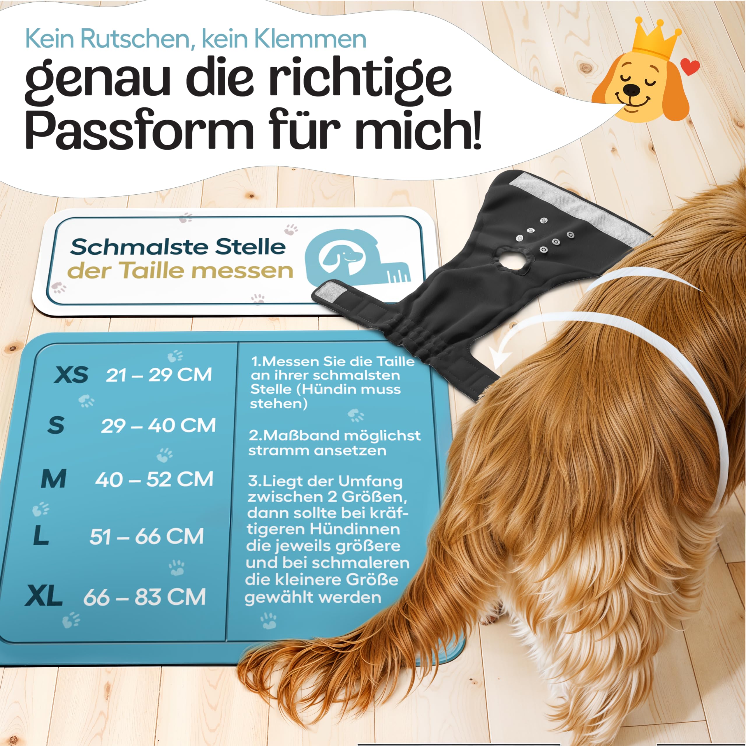 Hundewindeln Für Läufige Hündinnen - 20 Stück Einweg-Höschen Mit Gummizug & Rutenöffnung