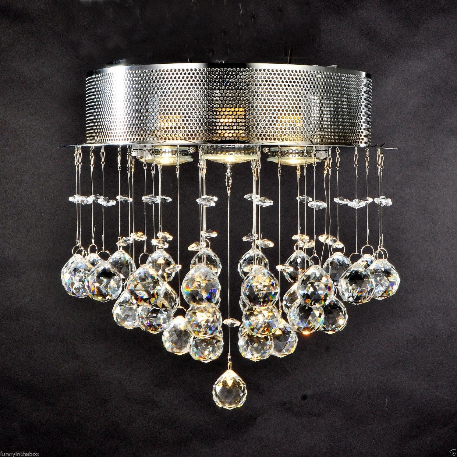 Ceiling Light Fixtures 50W Crystal Droplet Chandelier