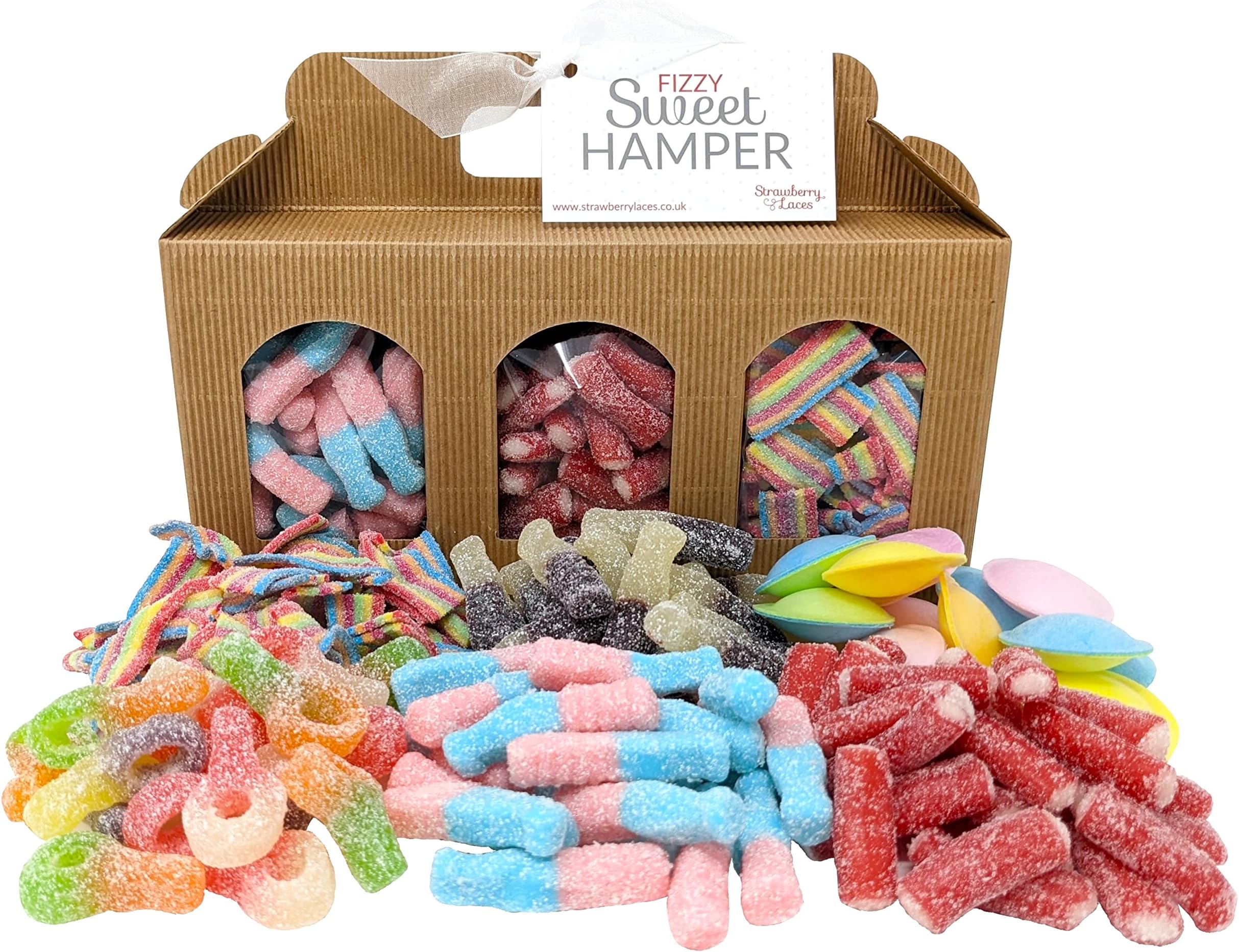 Fizzy Sweet Hamper Box - Sour Sweet Gift Box for Birthdays, Mother's Day, Easter, Father's Day, Christmas