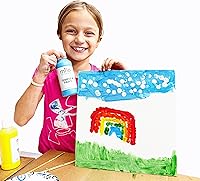 Vista 7 de milo Pintura lavable para niños Témpera nacarada brillante Juego de 8 colores de botellas de 8 onzas Fabricado en los Estados Unidos Pinturas