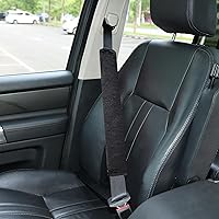 Vista 17 de Amooca Funda universal para cinturón de seguridad de piel sintética suave para automóvil, camión, SUV, avión, almohadilla para cinturón de seguridad