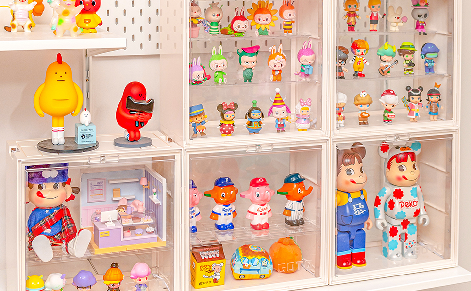 Amazon.com: GOTO 2Packs Clear Assemble Display Boxes, Display