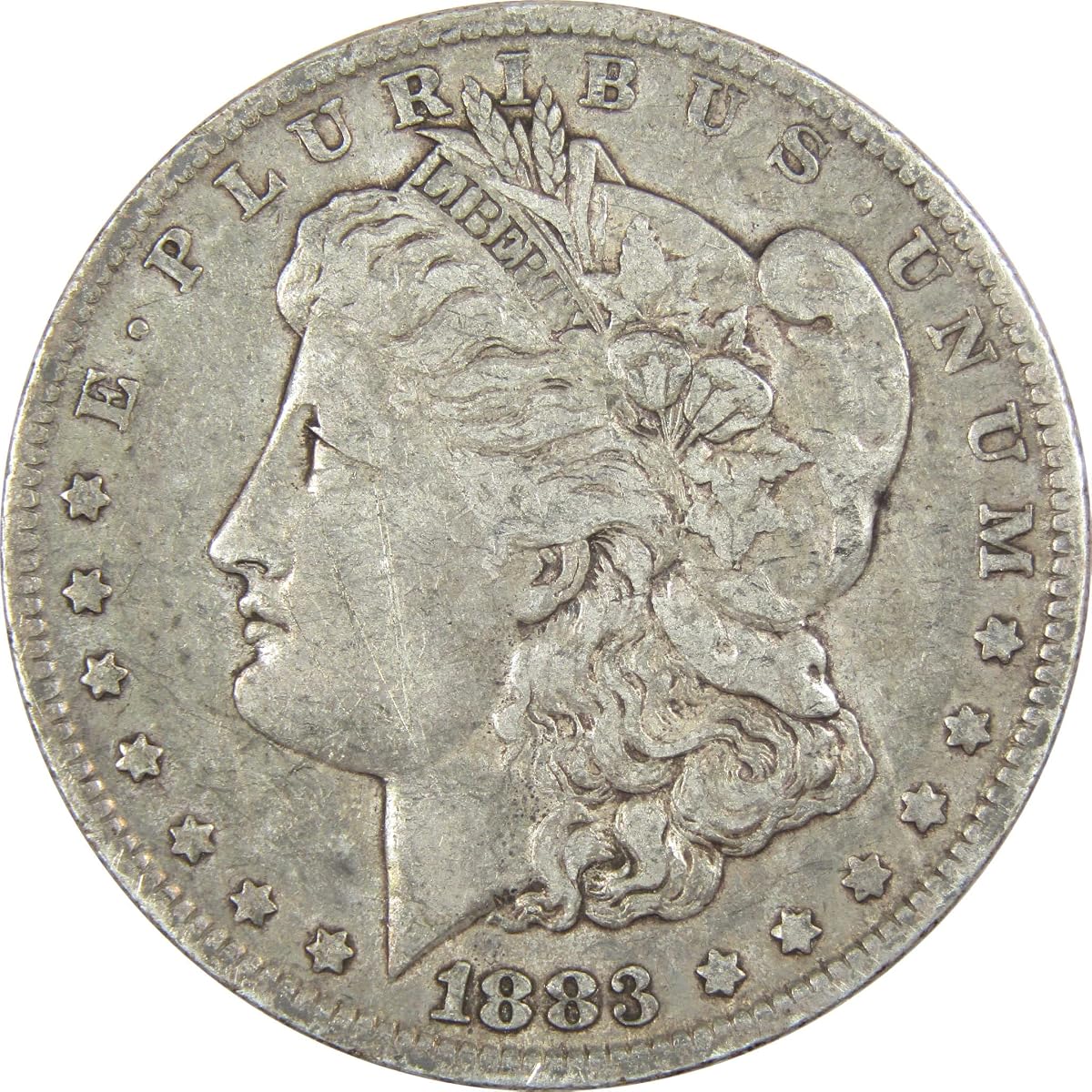 1883 O Dólar Morgan VF Muy Fino 90% Plata $1 Moneda Estadounidense Coleccionable | Moneda coleccionable: Dólar Morgan, 1883-O, Plata, Muy Fina