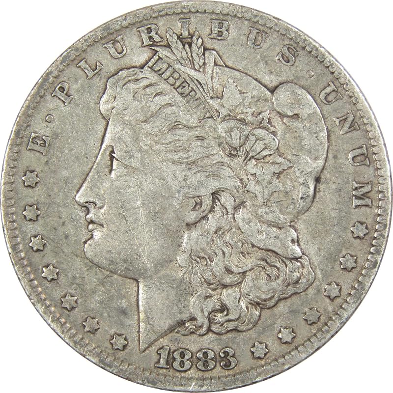 1883 O Dólar Morgan VF Muy Fino 90% Plata $1 Moneda Estadounidense Coleccionable | Moneda coleccionable: Dólar Morgan, 1883-O, Plata, Muy Fina