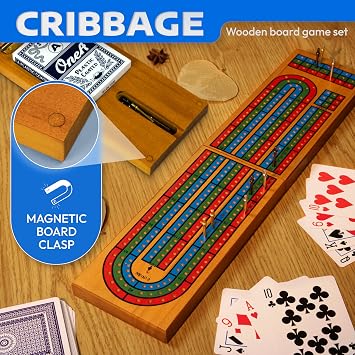 Cribbage Board Game Set