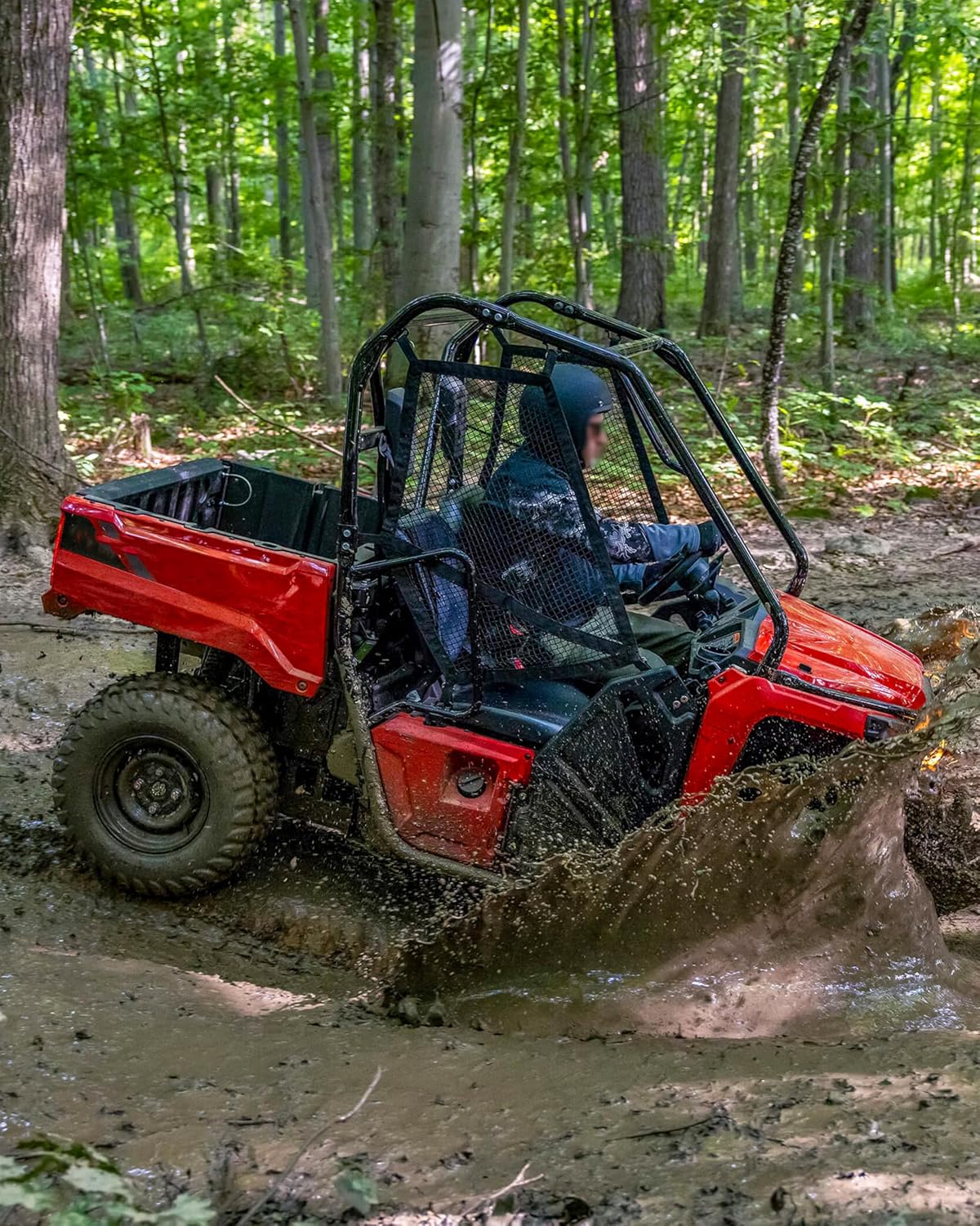 SAUTVS TPE Front Floor Mat for Honda Pioneer 520 2021-2025, Pioneer 500 2015-2023, Rubber Front Row Floor Liners Slush Mat Accessories, Replace #0SP63-HL5-101, All Weather Protection - Image 6