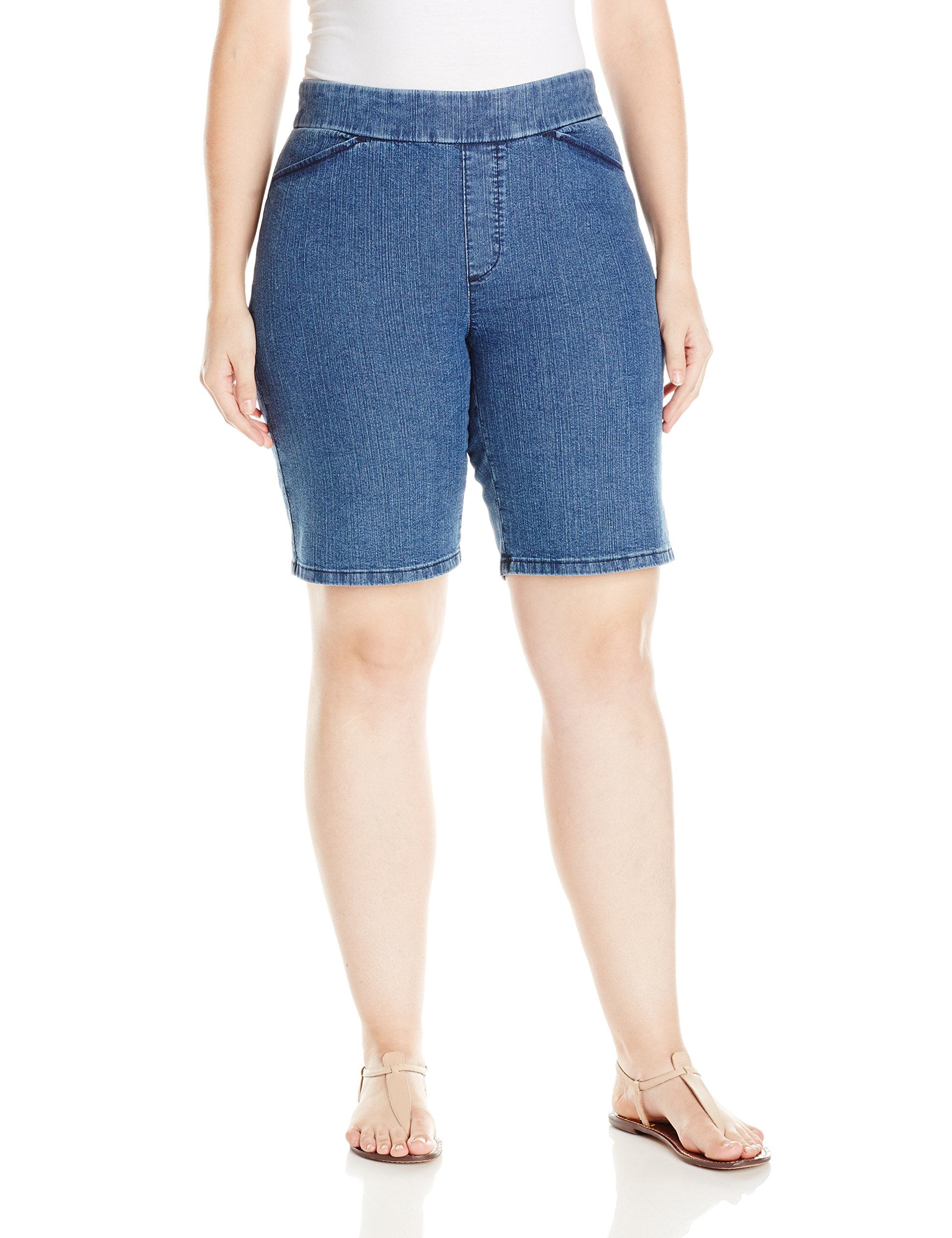 Women's Plus-Size Relaxed Fit Flat Bermuda Short