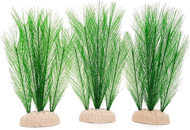 BEGONDIS Aquarium Decorations Fish Tank Artificial Green Water Plants Made of Soft Plastic, Good for All Fish & Pets (g2)