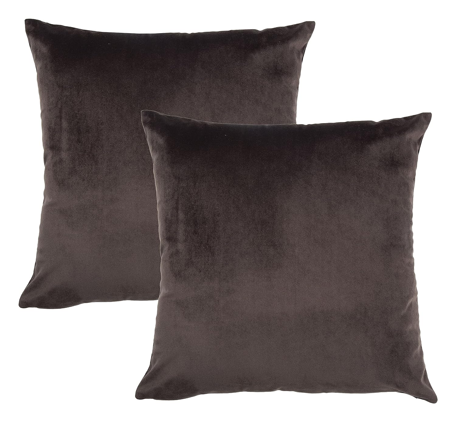 Buy Deewani's Decor Velvet Plain Black Colour Throw Pillow/Cushion