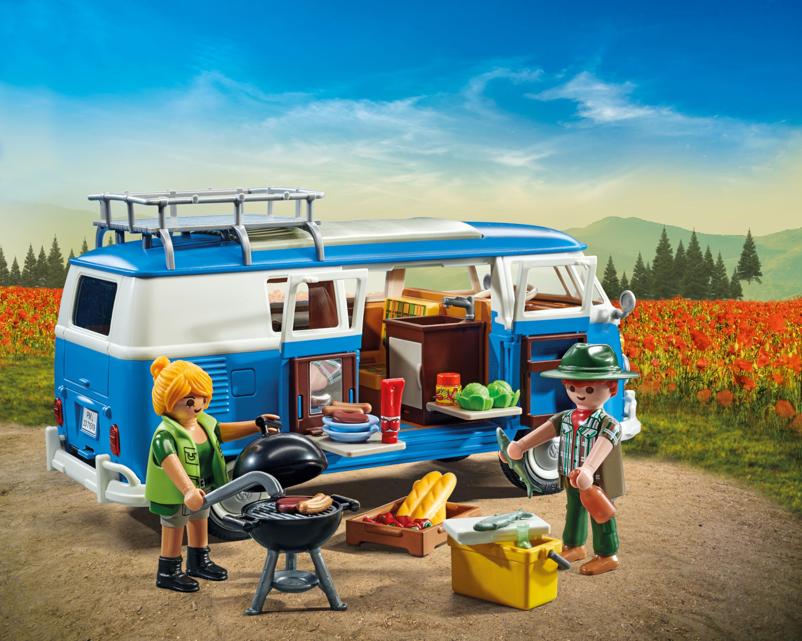 Playmobil VW T1 Campingbus, Blau