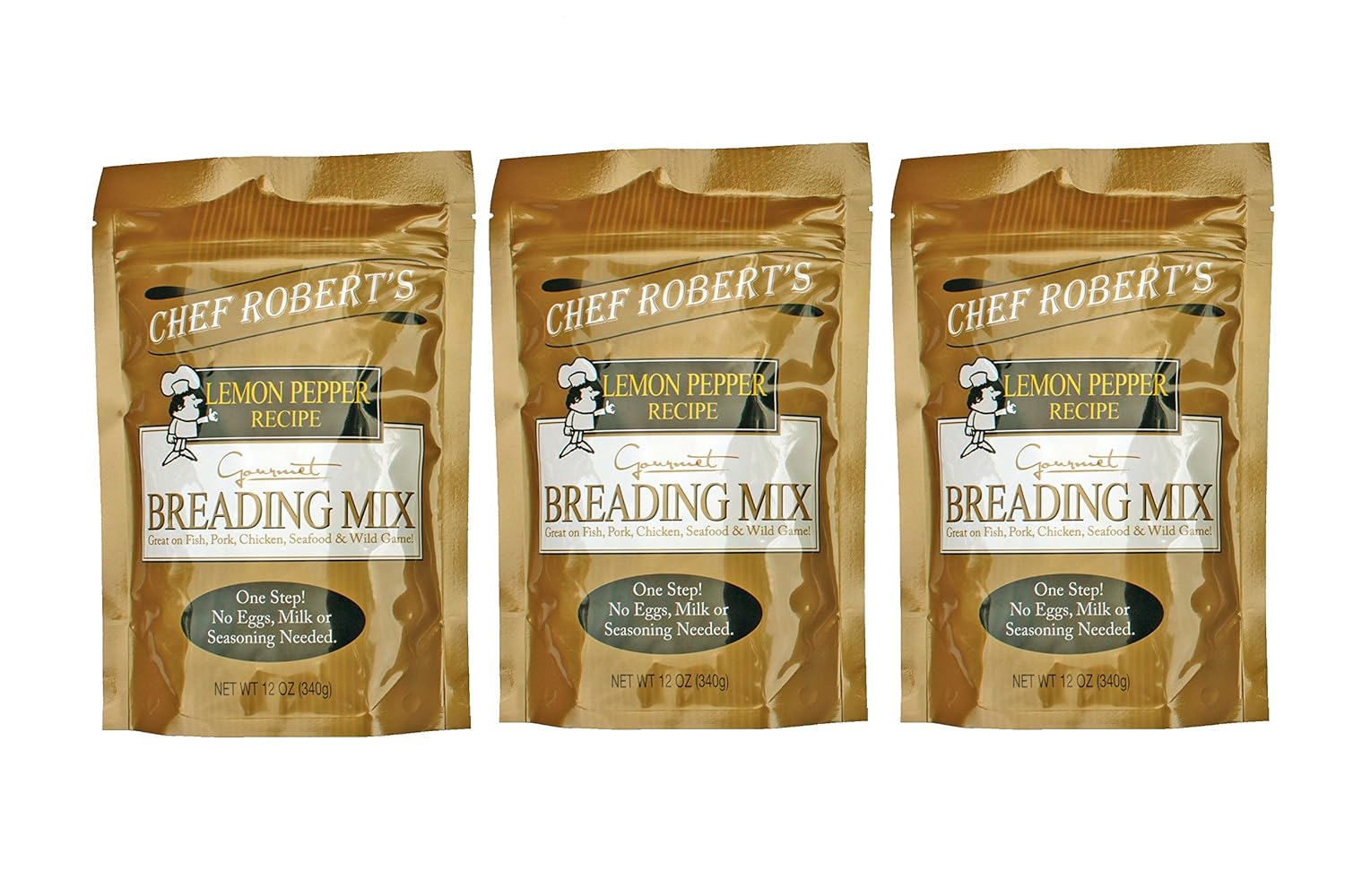 Chef Robert's Gourmet Breading Mix 3-Pack (Lemon Pepper)