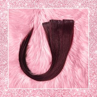 Pretty 2 Gorgeous Virgin Indian Remy Tape-In Hair Extensions - Indian Remy Tape-Ins 10 Pieces Per Pack - Weave for Women -99J - 18 Inches