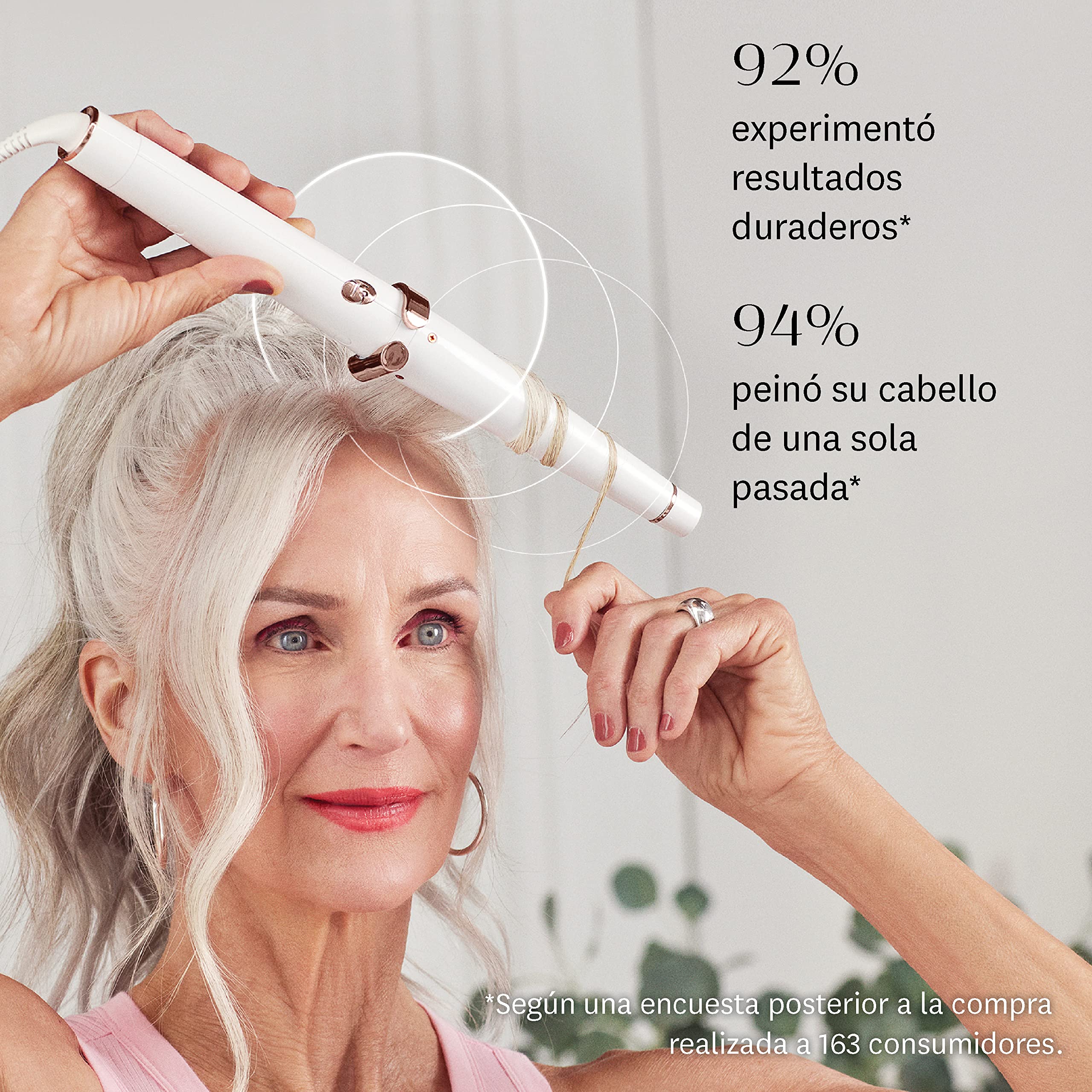 T3 SinglePass Wave Varilla de peinado cónica profesional de 32 mm-19 mm con 5 ajustes de calor y barril de cerámica de mezcla personalizada para obtener unas ondas relucientes y duraderas