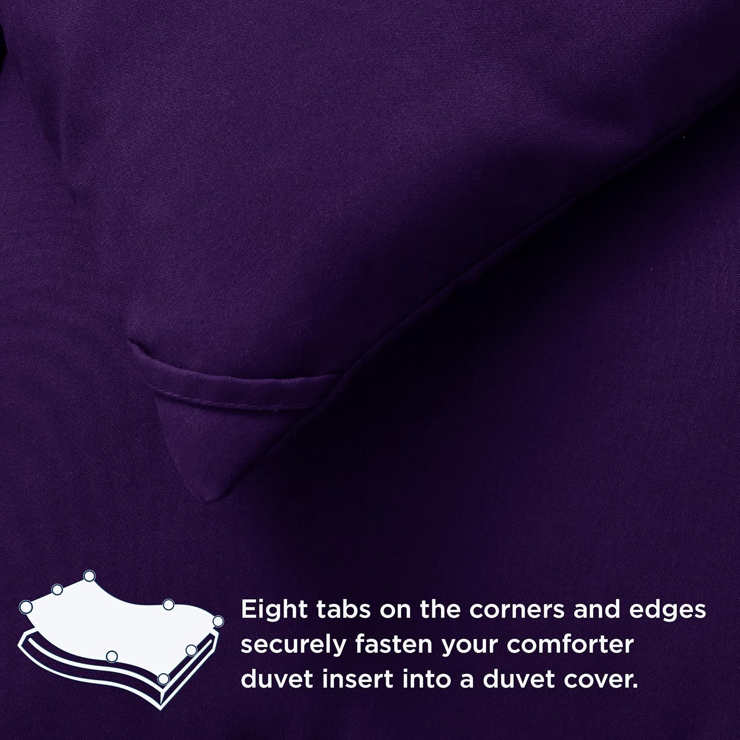 Bedsure Comforter Duvet Insert - Quilted Comforters Twin XL Size, All Season Duvet, GentleSoft Down Alternative Bedding Blanket, with 8 Tabs, Gifts for Women/Men, Purple, Twin XL 92 x 68 Inches thumbnail