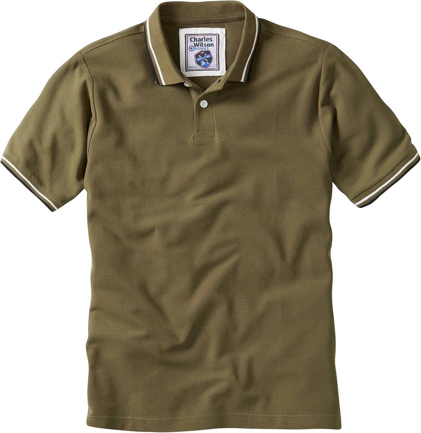 Charles Wilson Contrast Tipped Polo Shirt