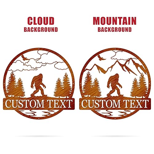 Miniatura 7 de Outdoor Sasquatch Custom Name Metal Sign  Bigfoot Mountain Metal Sign  Metal Sasquatch  Bigfoot Yard Decor  Bigfoot Yard Art  Yeti Sign