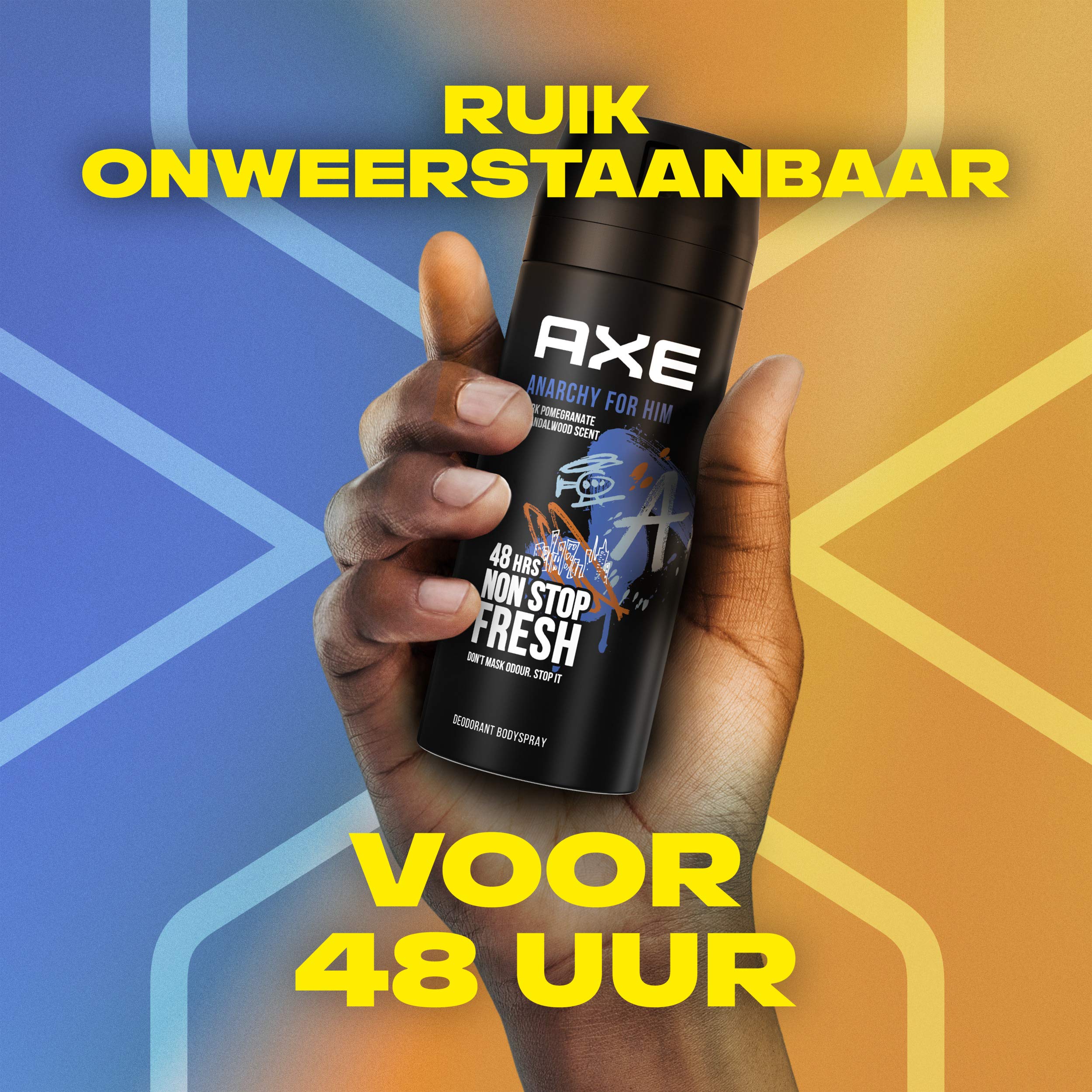 AXE Deodorante spray per il corpo Anarchy for Him – 6 x 150 ml