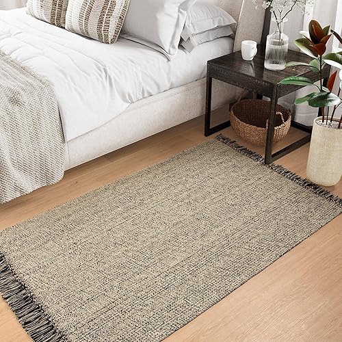 Miniatura 229 de Collive - Tapete de 27 x 43 pulgadas, lavable a máquina, para interiores y exteriores, de bajo perfil, suave algodón tejido a mano, para baño