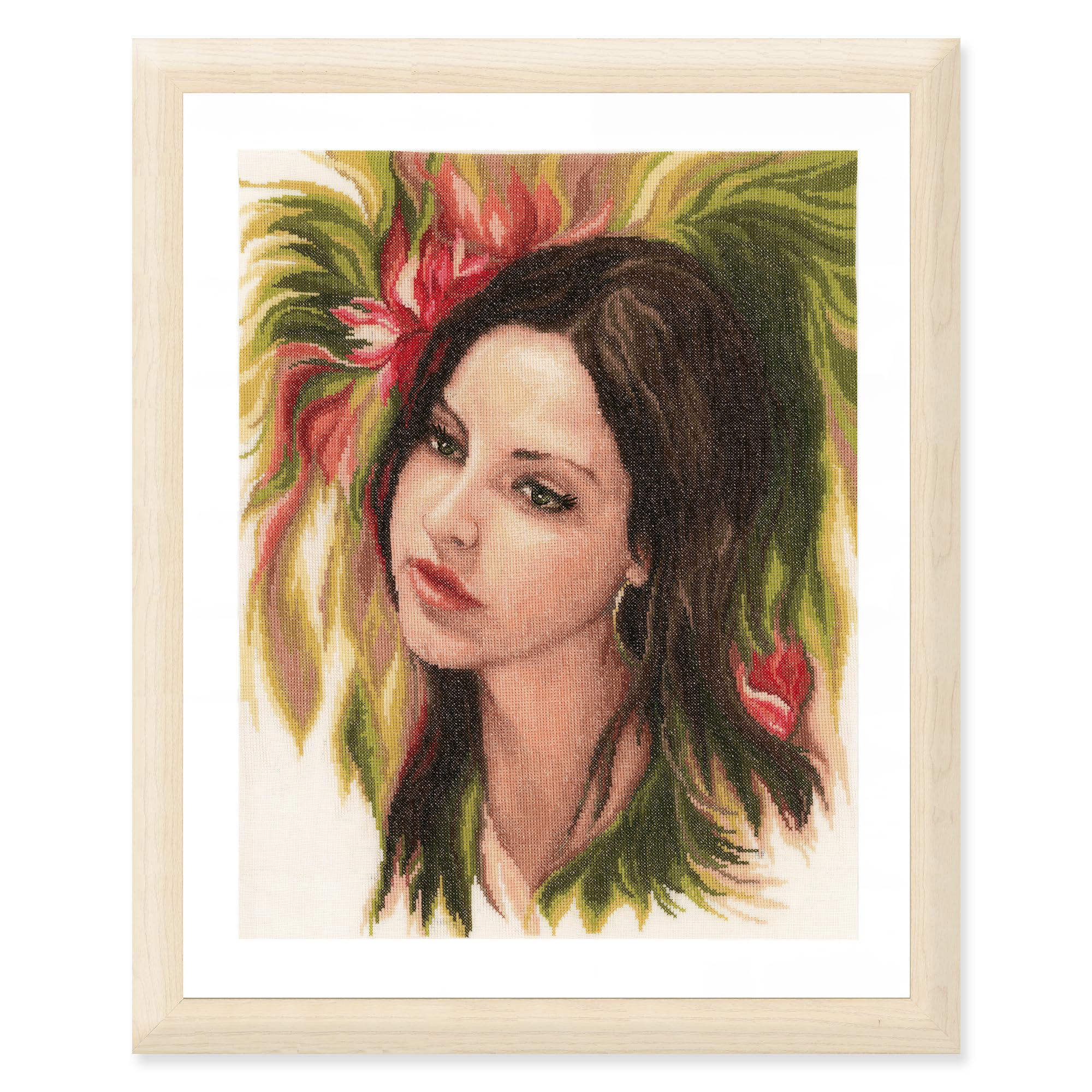 Lanarte Kreuzstich Stickpackung – Gezählter Kreuzstich Bilder Set BEWITCHING YOUTH Wanddekoration