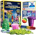NATIONAL GEOGRAPHIC Amazing Chemistry ensemble - Kit de chimie Mega avec plus 15 Expériences scientifiques, faire des vers de Glowing, un arbre de cristal, des solutions de fizzy, et plus, grand STEM Cadeau pour filles et garçons