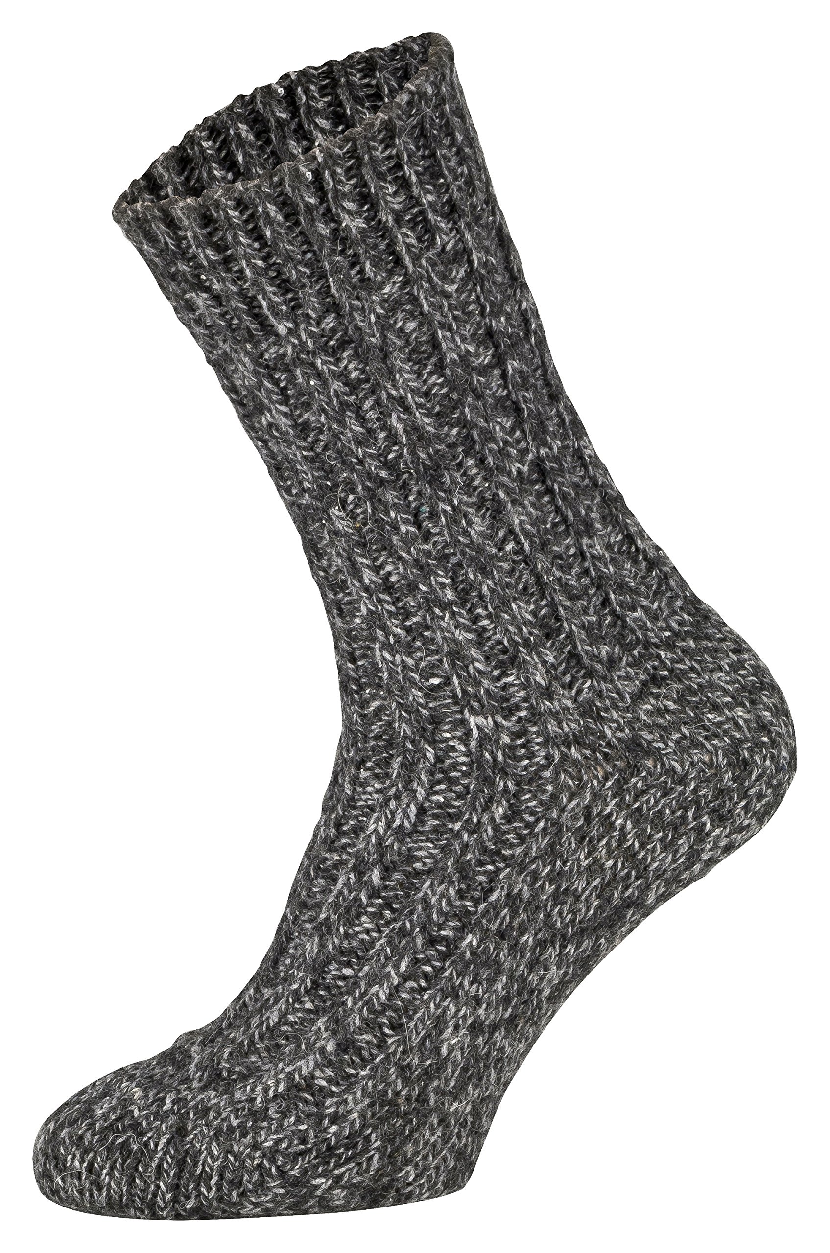 4 Paia Calze Norvegesi Lana Pre-lavata Inverno Unisex
