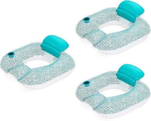 Bestway 43097 Fauteuil de bain à rabat avec coussin 102 x 94 cm, assorti, couleu