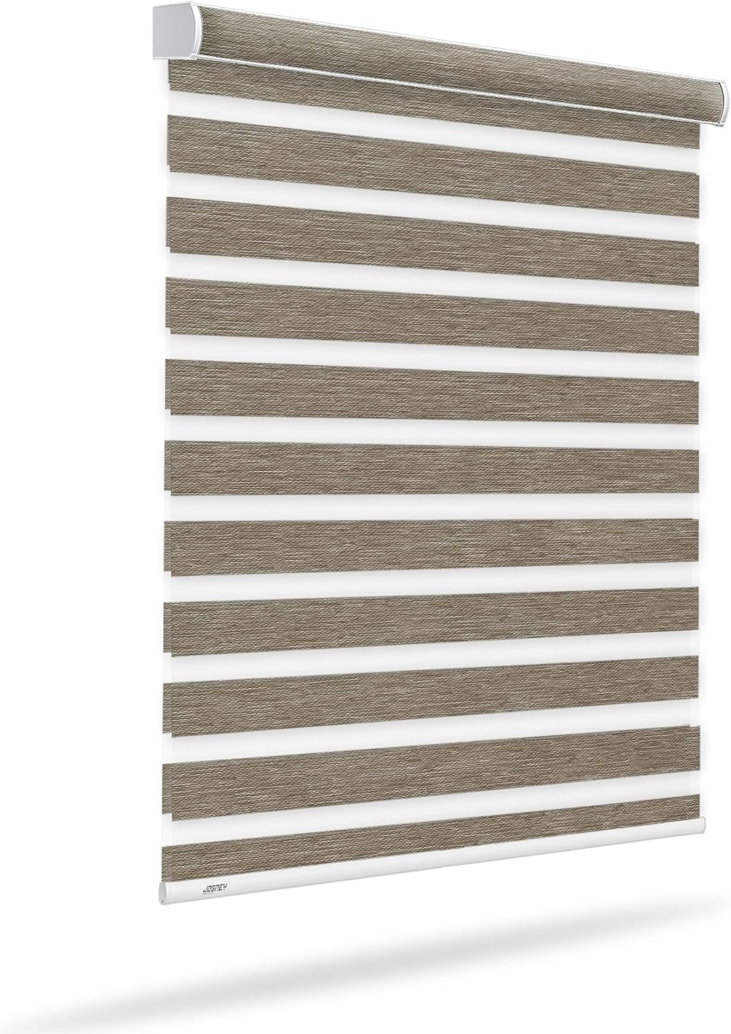 Remote Control Motorized Zebra/Roller Shades (Window Blinds) with Rechargeable Battery. Smart Home Compatible: App, Alexa, Google, Siri. USA Made