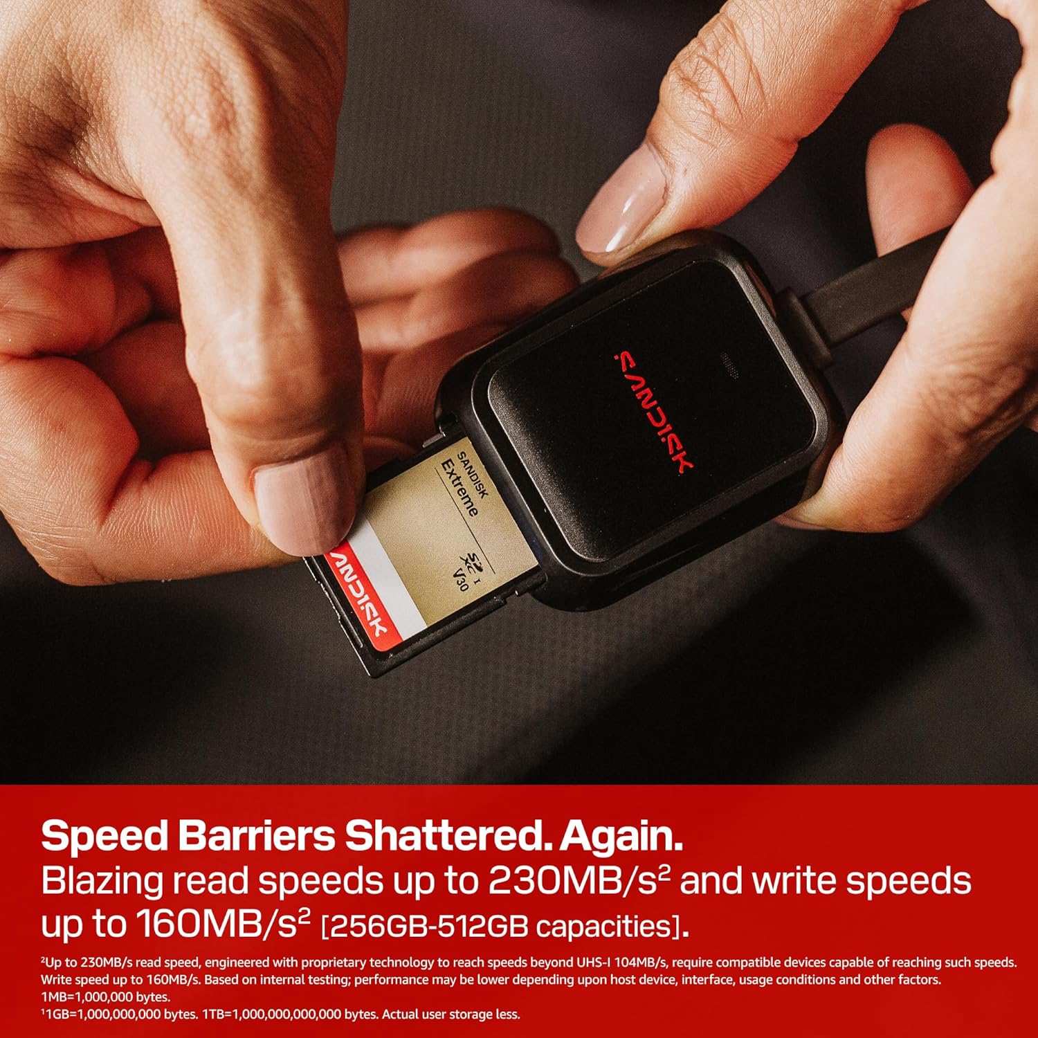 SANDISK 128GB Extreme SD UHS-I Card - Up to 230MB/s Read Speed and 120MB/s Write Speed, 4K UHD Video, U3, V30 - SDSDXV9-128G-GUCIN