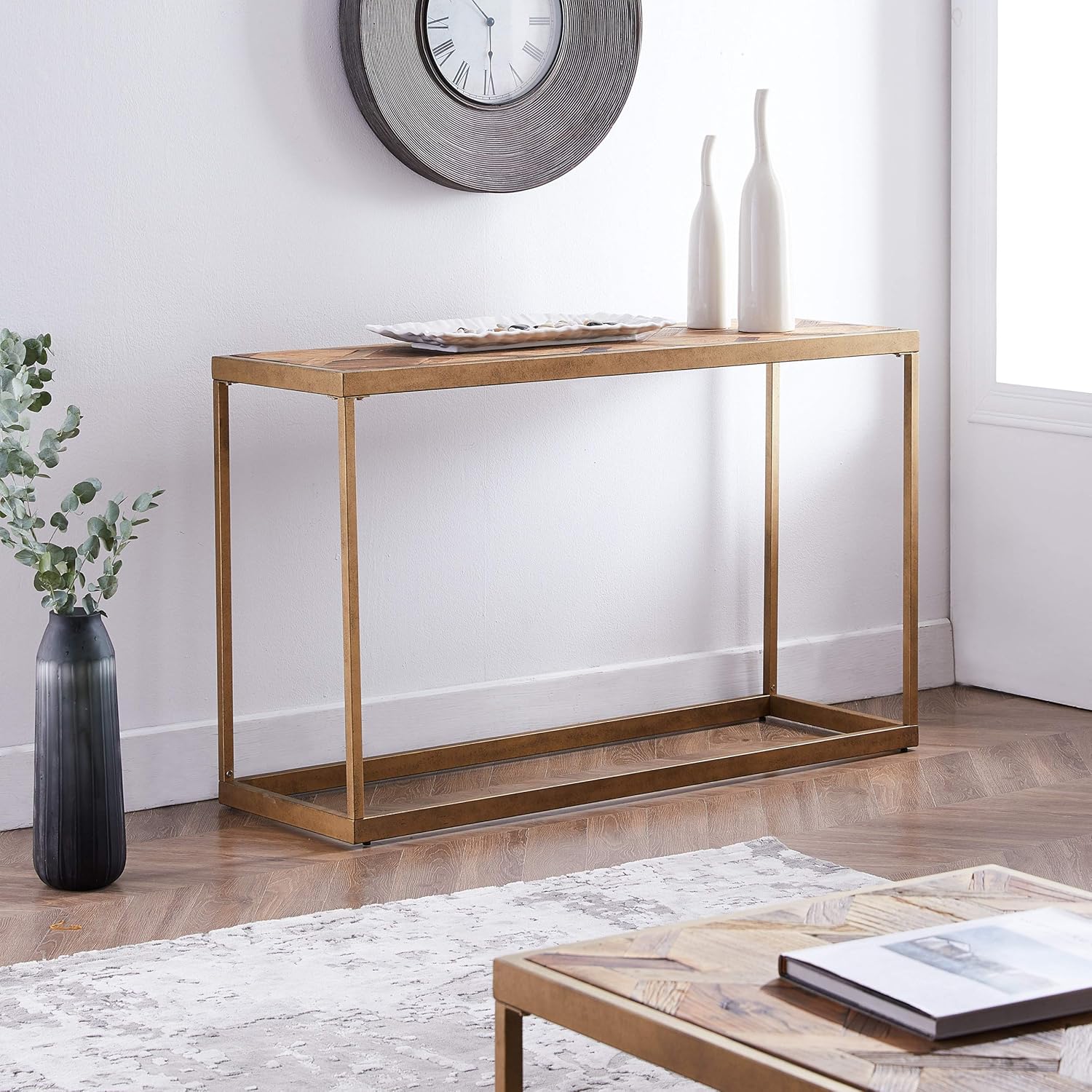 SEI Furniture Southern Enterprises Dorville Console Table, Natural