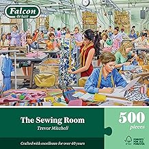 Falcon The Sewing Room, 500 Piece Jigsaw Puzzle for Adults - Beautifully Illustrated 500Pc Adult Jigsaws, Fun Present & Activity for Home, Puzzles for Rainy Days, Birthday Jumbo