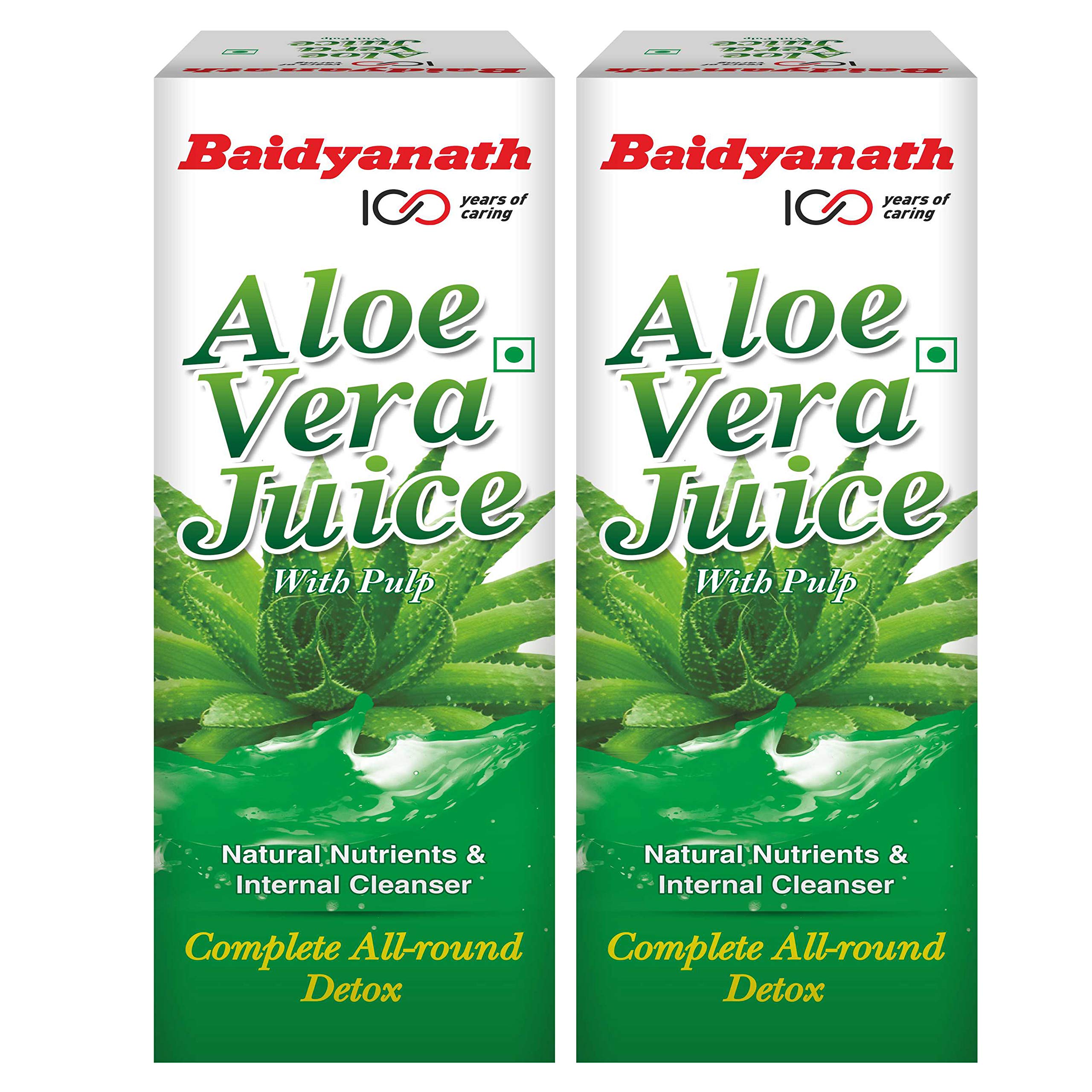 Baidyanath Pure Aloe Vera (with Pulp) – 1000 ml | No Added Sugar or Flavor | Source of Natural Nutrients, Boosts Immunity and Digestion (Pack of 2) (B08ZYPR1XW) Amazon Price History, Amazon Price Tracker