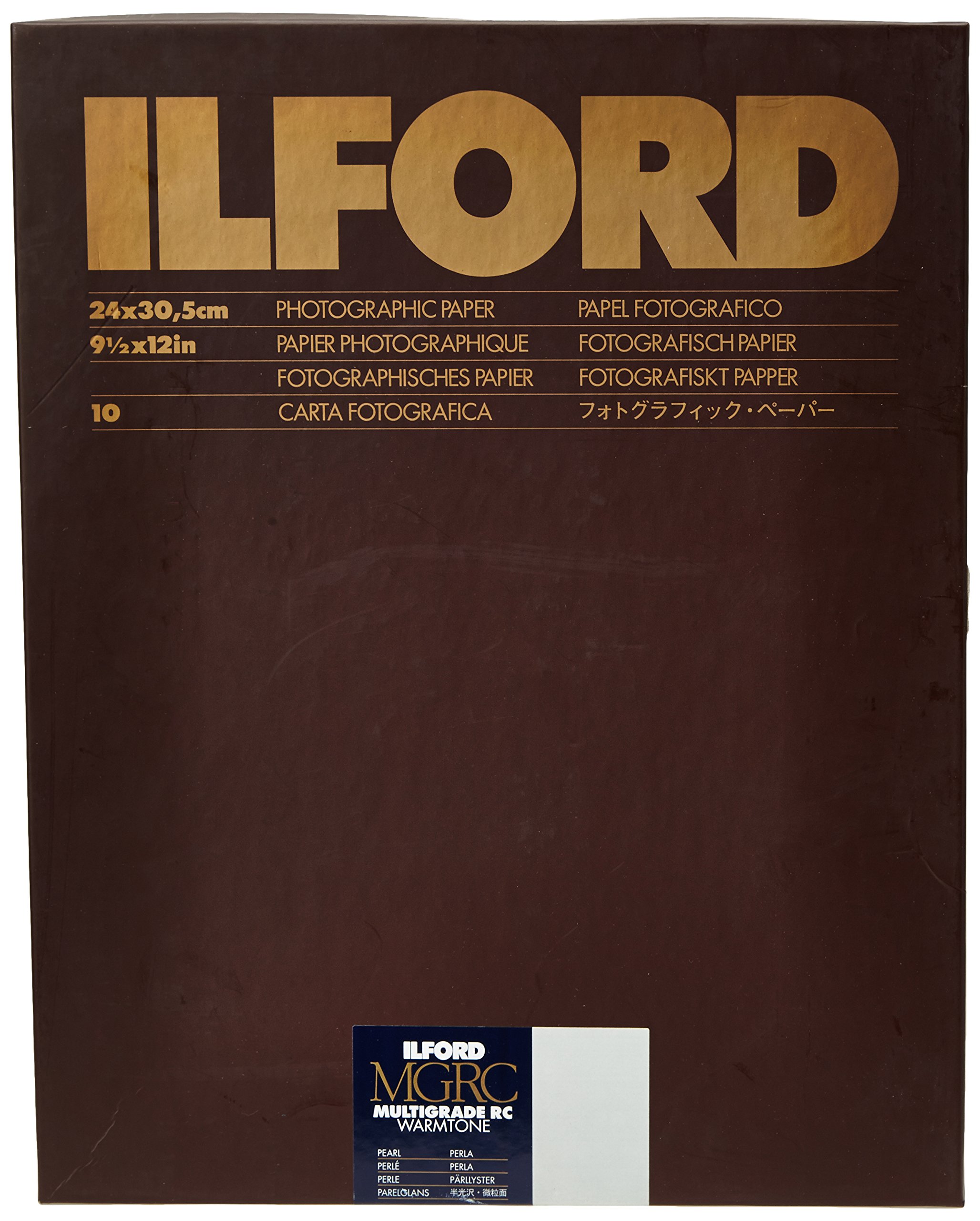 Ilford Multigrade RC Warmtone Papel 9,5 x 12 cm (24 x 30.5 centímetros) – Pearl – 10 Hojas