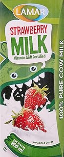 حليب بنكهة الفراولة من لمار - 200 مل