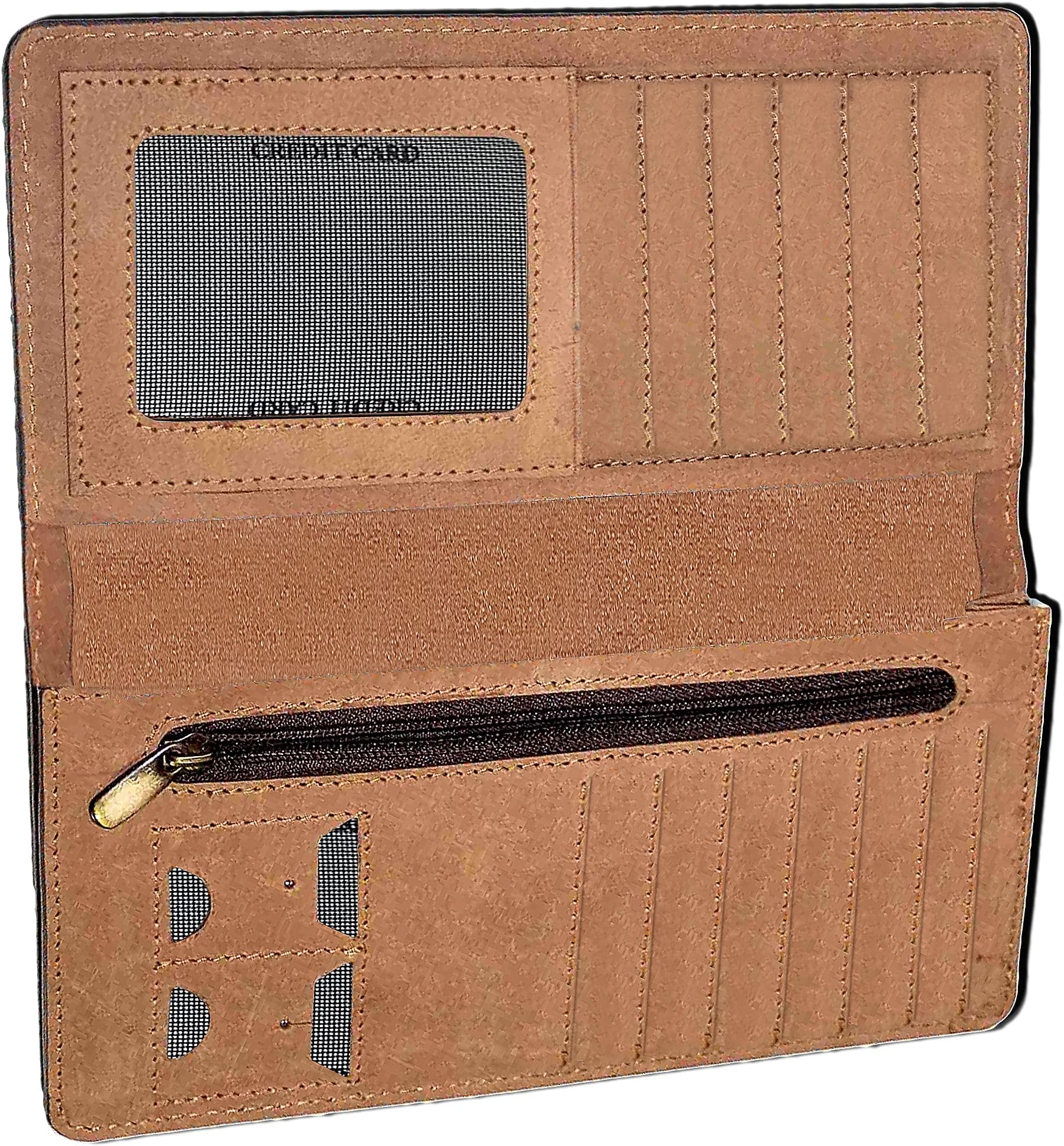 Women's Ultra Slim Wallet With RFID Blocking, 12 Slots For Credit Cards, Id Holder, Cash pockets, Zipper Slot - Ladies Genuine Leather Wallets