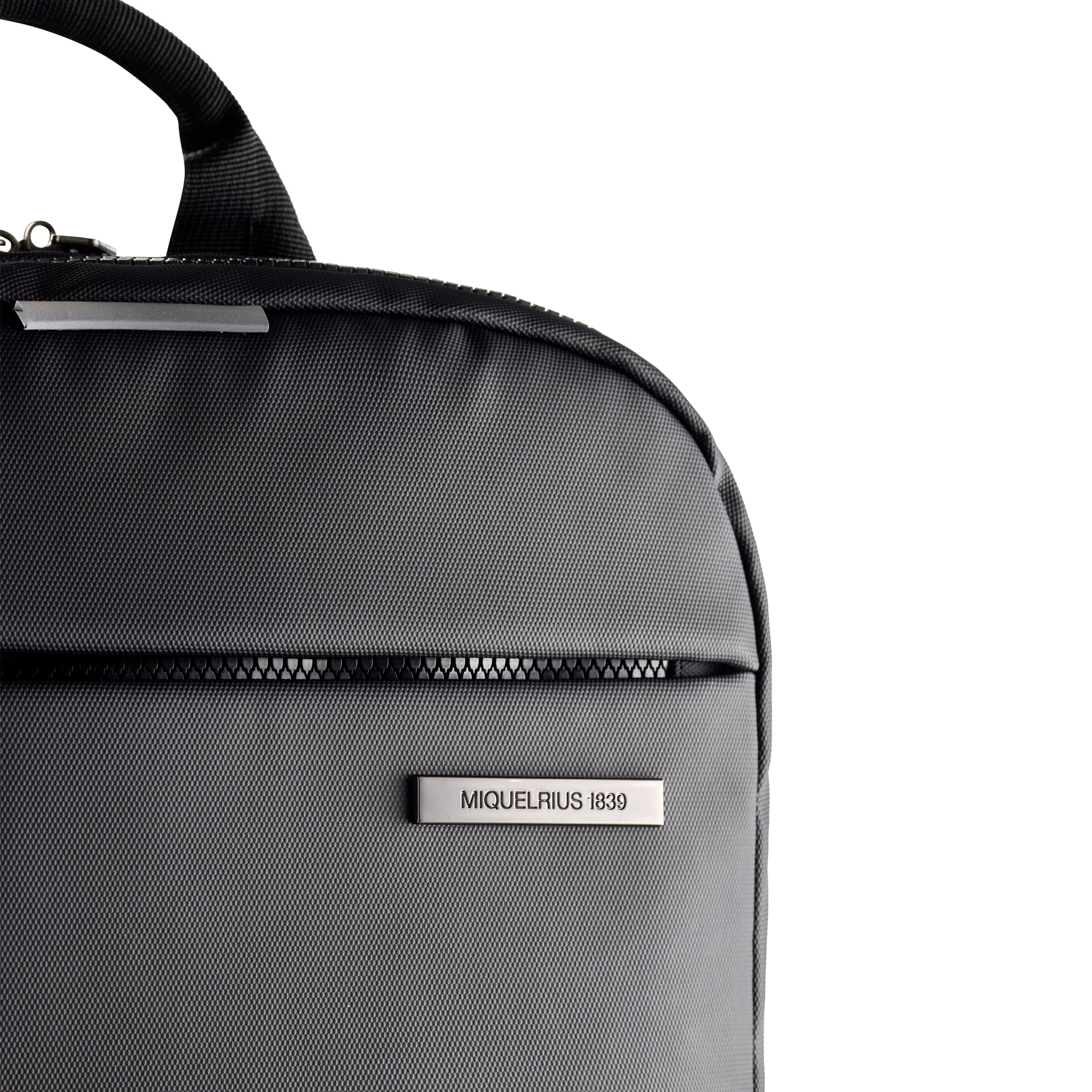 Miquelrius - Zaino per computer da 13 l, tasca antifurto RFID, dettagli riflettenti, chiusura di sicurezza, adattabile trolley, zaino portatile + tablet, idrorepellente